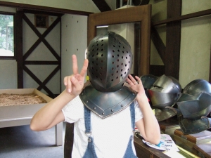 甲冑かぶってみた